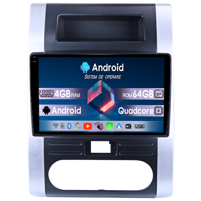 Navigatie dedicata Nissan X-Trail 2007-2015, 4GB RAM 64GB ROM, Quad Core, Display 10" QLED 1K, Carplay, Android 14, Bluetooth, Magazin Play, Suport Camere AHD [1]
