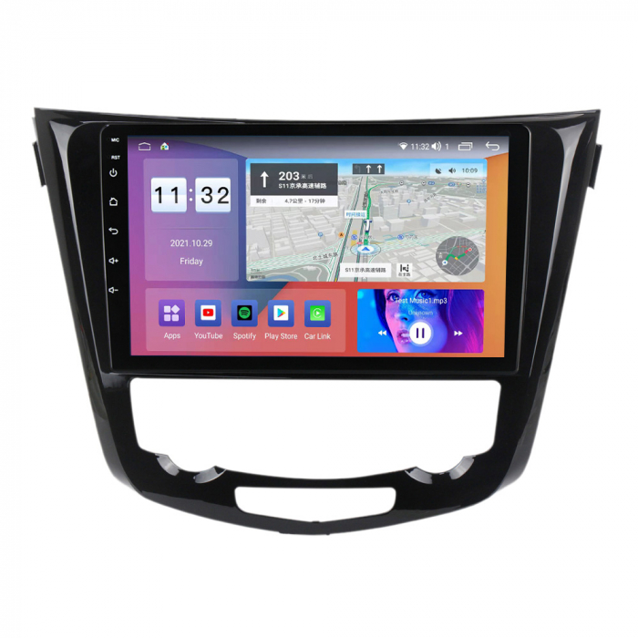 Navigatie dedicata Nissan X-Trail 2013-2017, 4 GB RAM 32 ROM, Android 13, Display QLED, 10", DSP, Carplay, Android Auto, Internet, Youtube , Waze , WI-FI , USB , Bluetooth [2]