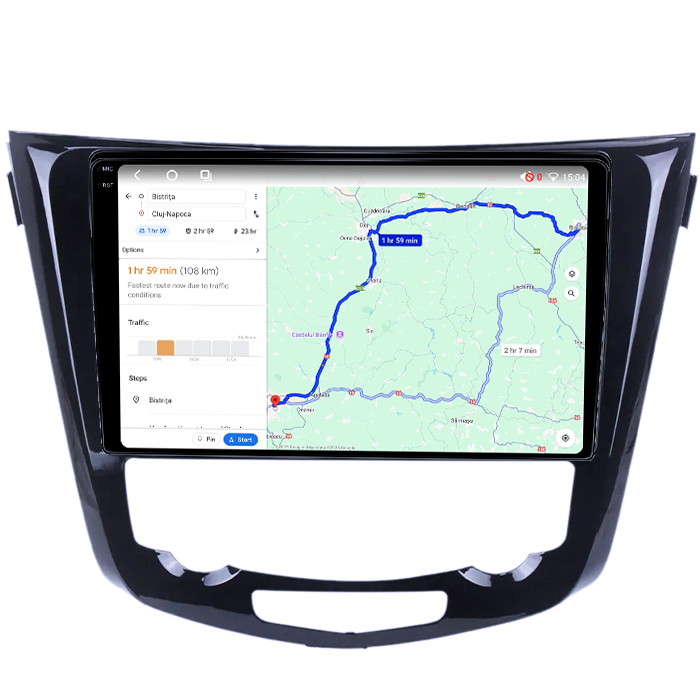 Navigatie dedicata Nissan X-Trail 2013-2017, 4GB RAM 64GB ROM, Octacore, Android 14, Display QLED 1K 10", Carplay&Android Auto, SIM 4G, Ventilator Activ [4]