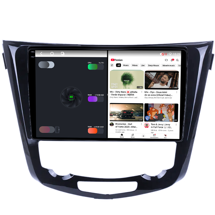 Navigatie dedicata Nissan X-Trail 2013-2017, 4GB RAM 64GB ROM, Octacore, Android 14, Display QLED 1K 10", Carplay&Android Auto, SIM 4G, Ventilator Activ [3]