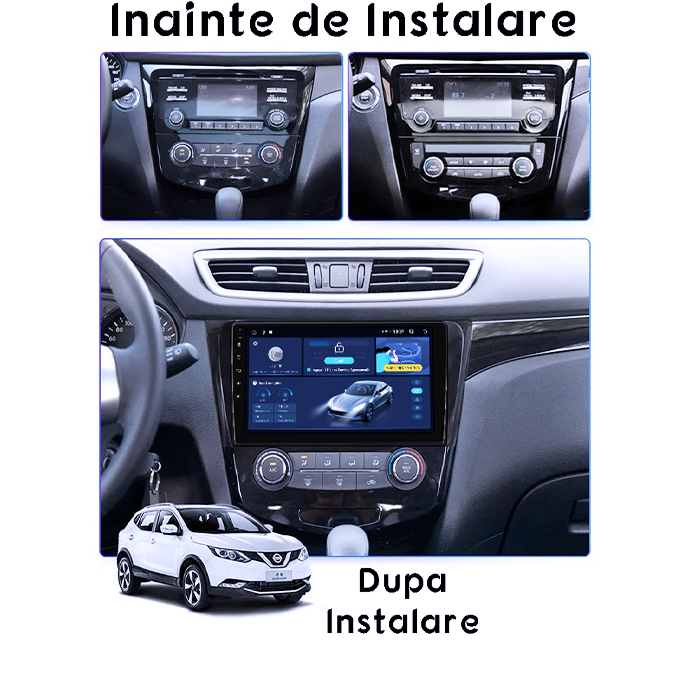 Navigatie dedicata Nissan X-Trail, Qashqai 2013-2018, 12GB RAM 256GB ROM, Android 14, Rezolutie 2K, Display QLED, 9", DSP, Carplay, Android Auto, Internet, Youtube, Waze, Wi Fi, USB [5]