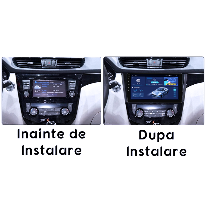 Navigatie dedicata Nissan X-Trail, Qashqai 2013-2018, 4GB RAM 64GB ROM, Octacore, Android 14, Display QLED 1K 10", Carplay&Android Auto, SIM 4G, Ventilator Activ [6]