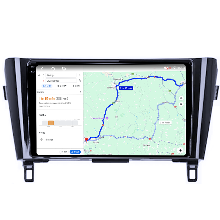 Navigatie dedicata Nissan X-Trail, Qashqai 2013-2018, 4GB RAM 64GB ROM, Octacore, Android 14, Display QLED 1K 10", Carplay&Android Auto, SIM 4G, Ventilator Activ [4]