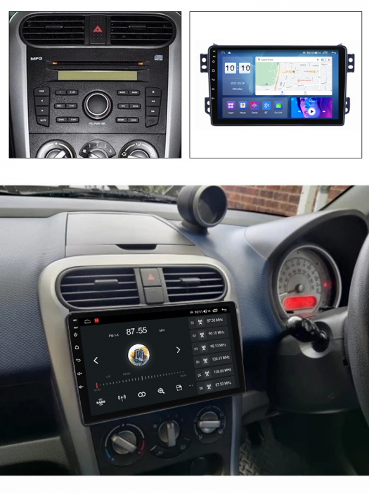 Navigatie dedicata Opel Agila 2007-2014/Suzuki Splash, 4GB RAM 64GB ROM, Octacore, Android 13, Display QLED 9", DSP, Carplay, Android Auto, Internet, Youtube, Waze, WIFI, Bluetooth [7]