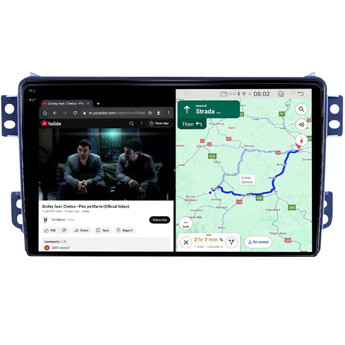 Navigatie dedicata Opel Agila 2007-2014/Suzuki Splash, 4GB RAM 64GB ROM, Quad Core, Display 9" QLED 1K, Carplay, Android 14, Bluetooth, Magazin Play, Suport Camere AHD [6]