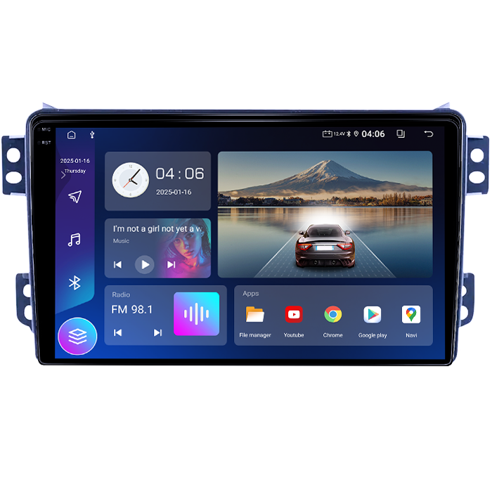 Navigatie dedicata Opel Agila 2007-2014/Suzuki Splash, 4GB RAM 64GB ROM, Quad Core, Display 9" QLED 1K, Carplay, Android 14, Bluetooth, Magazin Play, Suport Camere AHD [4]