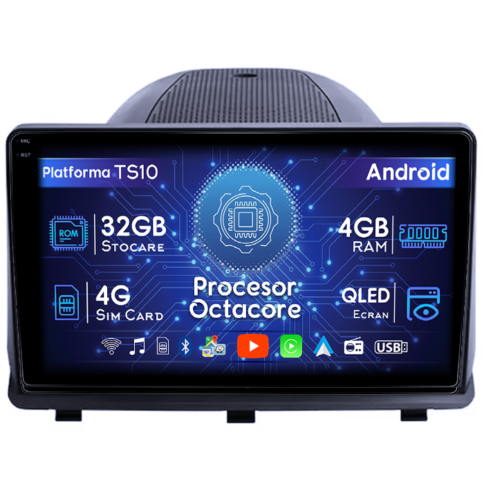 Navigatie dedicata Opel Antara 2008-2013, 4GB RAM 32GB ROM, Octacore, Android 14, Display QLED 1K 9", DSP, Carplay&Android Auto, SIM 4G, Bluetooth, Ventilator Activ [1]
