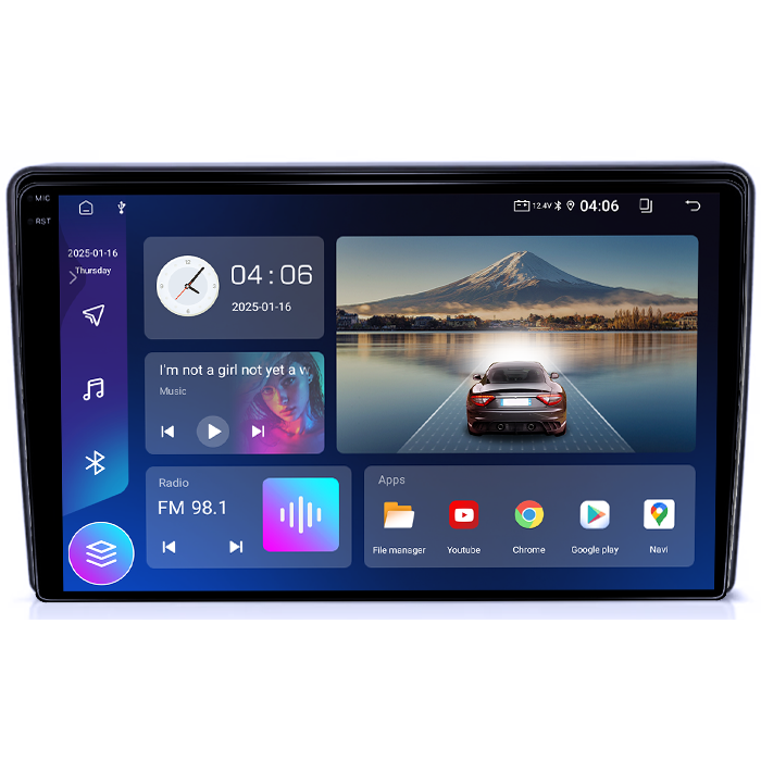 Navigatie dedicata Nissan Qashqai 2006-2013, 8GB RAM 128GB ROM, Octacore, Platforma TS18, Android 14, Display QLED 9", Suporta camera 360", DSP, Carplay&Android Auto, SIM 4G, Ventilator Activ [2]