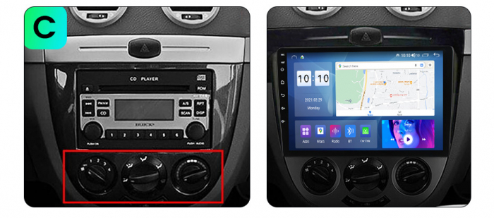Navigatie dedicata Opel Astra 2004-2013, 4 GB RAM 32 ROM, Android 13, Display QLED, 10", DSP, Carplay, Android Auto, Internet, Youtube , Waze , WI-FI , USB , Bluetooth [6]