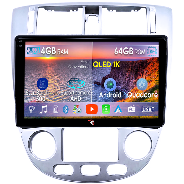 Navigatie dedicata Opel Astra 2004-2013, 4GB RAM 64GB ROM, Octacore, Android 14, Display QLED 1K 10", Carplay&Android Auto, SIM 4G, Ventilator Activ [1]