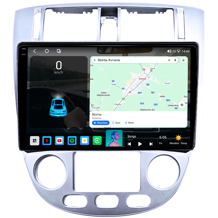 Navigatie dedicata Opel Astra 2004-2013, 4GB RAM 64GB ROM, Octacore, Android 14, Display QLED 1K 10", Carplay&Android Auto, SIM 4G, Ventilator Activ [2]