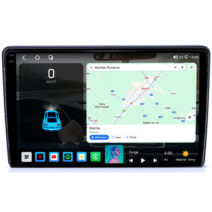 Navigatie dedicata Opel Astra H 2004 - 2014, 4GB RAM 64GB ROM, Octacore, Android 14, Display QLED 1K 9", Carplay&Android Auto, SIM 4G, Ventilator Activ [2]