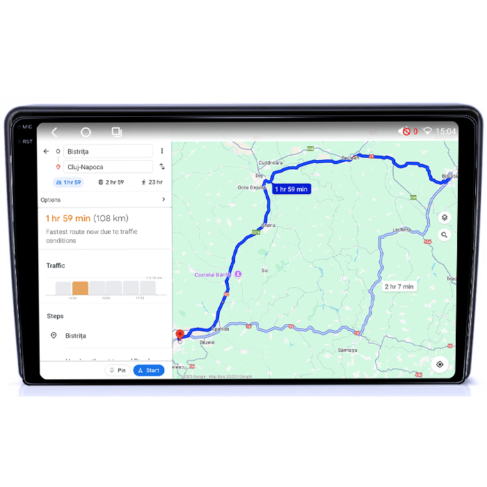 Navigatie dedicata Opel Astra H 2004 - 2014, 4GB RAM 64GB ROM, Octacore, Android 14, Display QLED 1K 9", Carplay&Android Auto, SIM 4G, Ventilator Activ [4]
