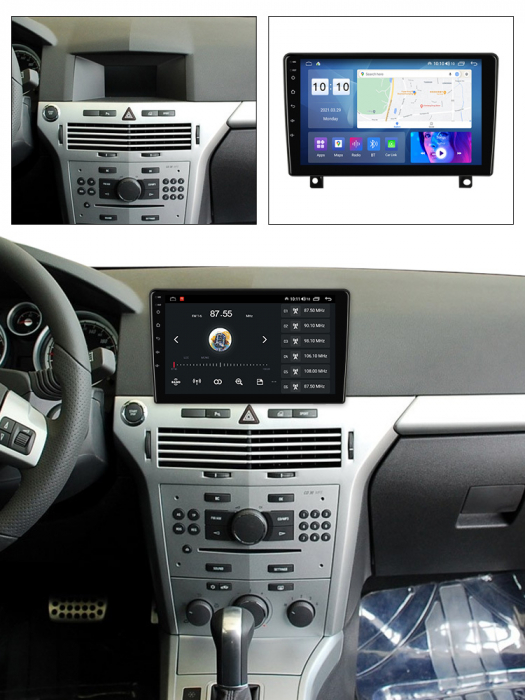 Navigatie dedicata Opel Astra H 2006 - 2014, 4GB RAM 64GB ROM, Octacore, Android 13, Display QLED 9", DSP, Carplay, Android Auto, Internet, Youtube, Waze, WIFI, Bluetooth [5]