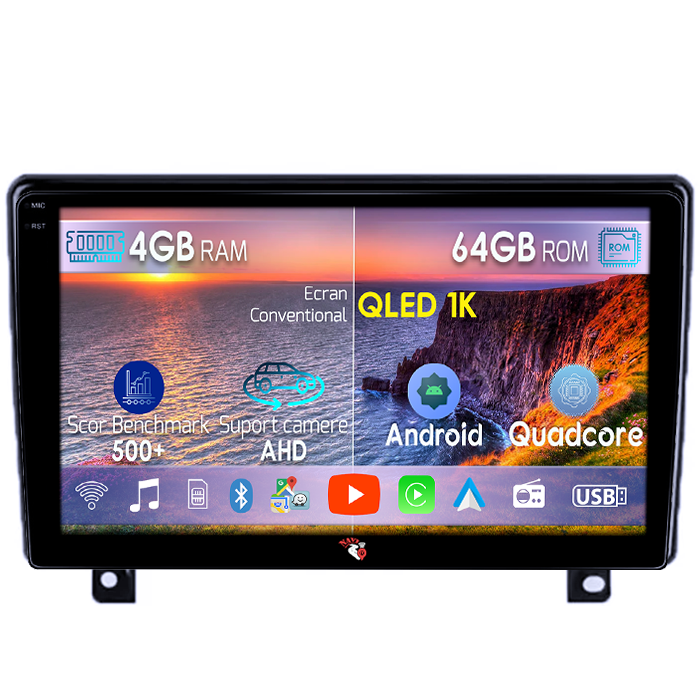 Navigatie dedicata Opel Astra H 2006 - 2014, 4GB RAM 64GB ROM, Octacore, Android 14, Display QLED 1K 9", Carplay&Android Auto, SIM 4G, Ventilator Activ [1]