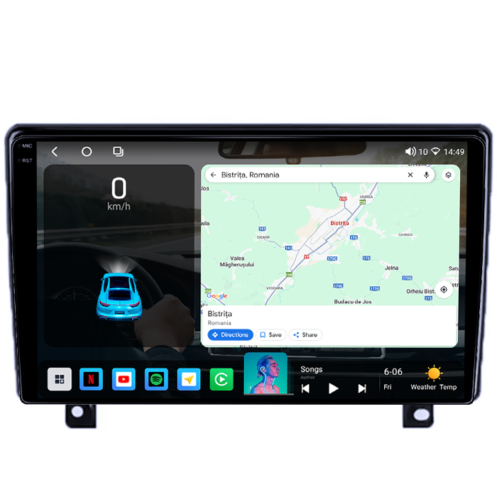Navigatie dedicata Opel Astra H 2006 - 2014, 4GB RAM 64GB ROM, Octacore, Android 14, Display QLED 1K 9", Carplay&Android Auto, SIM 4G, Ventilator Activ [2]