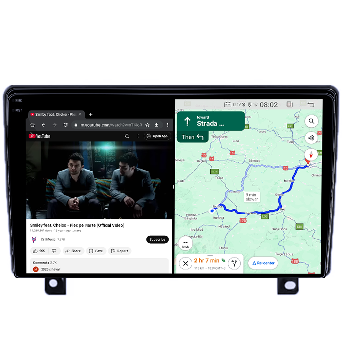 Navigatie dedicata Opel Astra H 2006-2014, 4GB RAM 64GB ROM, Quad Core, Display 9" QLED 1K, Carplay, Android 14, Bluetooth, Magazin Play, Suport Camere AHD [4]