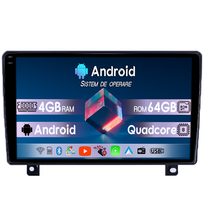 Navigatie dedicata Opel Astra H 2006-2014, 4GB RAM 64GB ROM, Quad Core, Display 9" QLED 1K, Carplay, Android 14, Bluetooth, Magazin Play, Suport Camere AHD [1]
