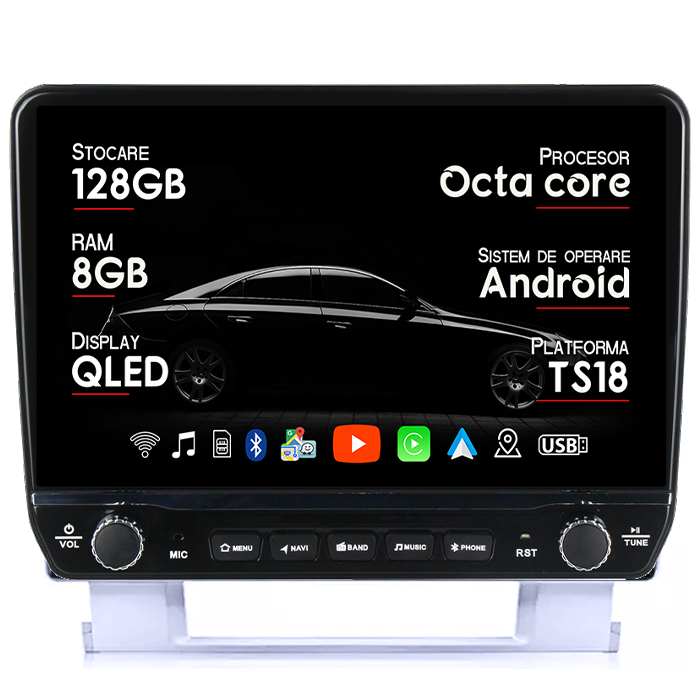 Navigatie dedicata Opel Astra J 2009-2015 Tesla cu butoane rotative model 2024, 4GB RAM 64GB ROM, Procesor Quadcore, Android 14, Display QLED 10", DSP, Carplay&Android Auto [7]