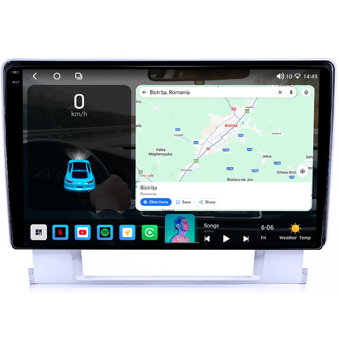 Navigatie dedicata Opel Astra J 2009-2015, 4GB RAM 64GB ROM, Octacore, Android 14, Display QLED 1K 9", Carplay&Android Auto, SIM 4G, Ventilator Activ [2]