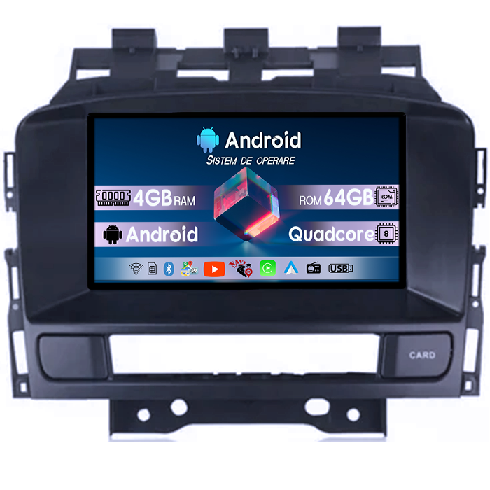 Navigatie dedicata Opel Astra J, 4GB RAM 64GB ROM, Android 14, DISPLAY 10 inch QLED 1K, camera marsarier [1]