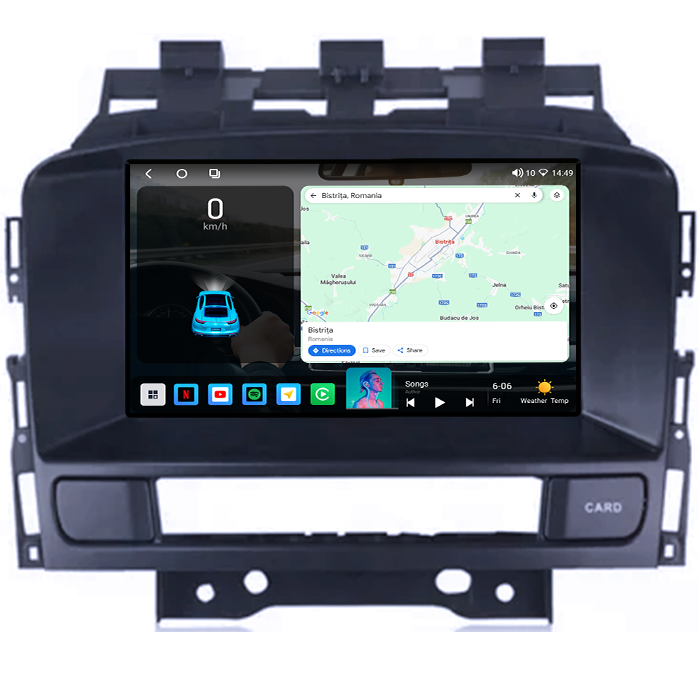 Navigatie dedicata Opel Astra J, 4GB RAM 64GB ROM, Octacore, Android 14, Display QLED 1K 9", Carplay&Android Auto, SIM 4G, Ventilator Activ [2]