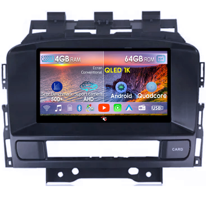 Navigatie dedicata Opel Astra J, 4GB RAM 64GB ROM, Octacore, Android 14, Display QLED 1K 9", Carplay&Android Auto, SIM 4G, Ventilator Activ [1]