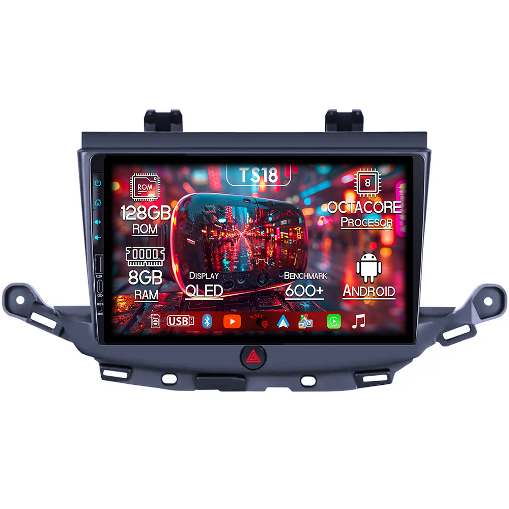 Navigatie dedicata Opel Astra K 2016-2020, USB&Butoane fizice frontale, Platforma TS18, 9 Inch, 8GB RAM 128GB ROM, Octacore, Android 14, Android Auto&Carplay [1]