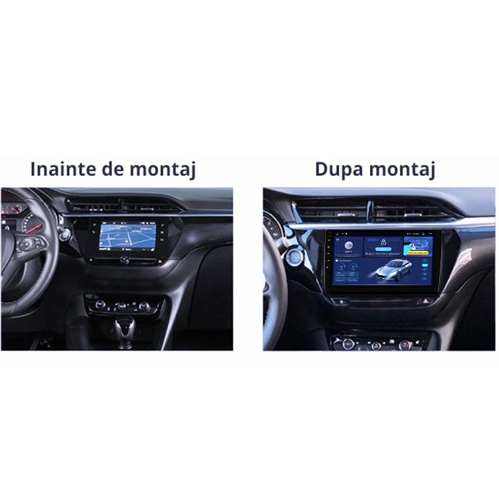 Navigatie dedicata Opel Corsa F 2019+, 12GB RAM 256GB ROM, Android 13, Rezolutie 2K, Display QLED, 9", DSP, Carplay, Android Auto, Internet, Youtube, Waze, Wi Fi, USB [5]