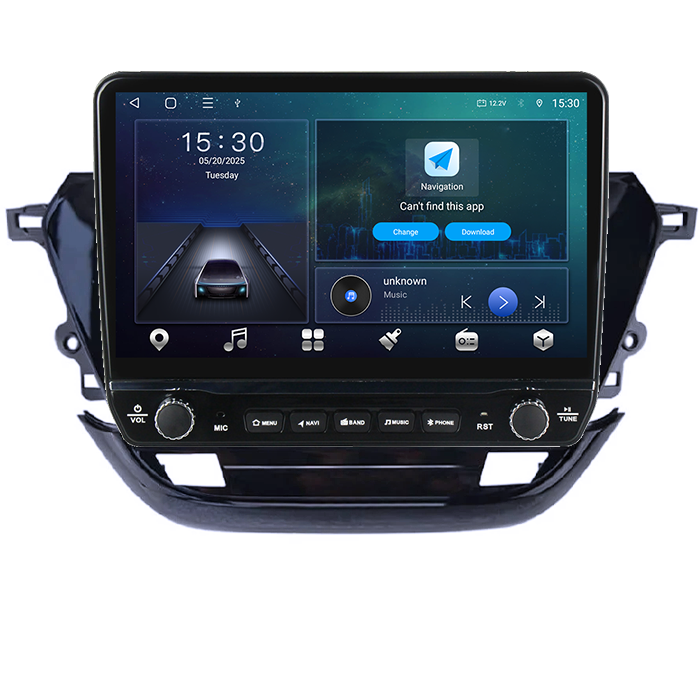 Navigatie dedicata Opel Corsa F 2019+ Tesla cu butoane rotative model 2024, 4GB RAM 64GB ROM, Procesor Quadcore, Android 14, Display QLED 10", DSP, Carplay&Android Auto [7]