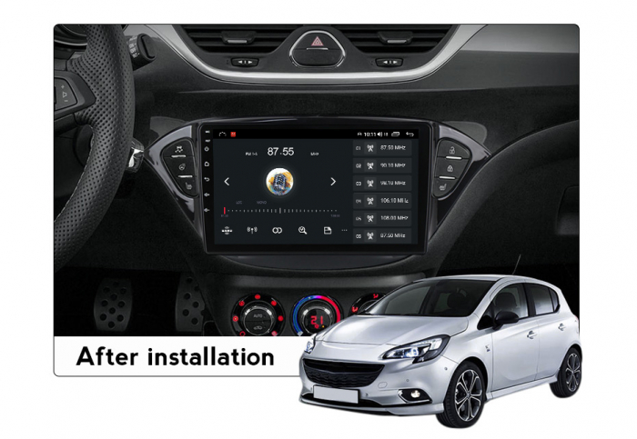 Navigatie dedicata Opel Corsa 2014-2019, 4 GB RAM 32 ROM, Android 13, Display QLED, 9", DSP, Carplay, Android Auto, Internet, Youtube , Waze , WI-FI , USB , Bluetooth [4]