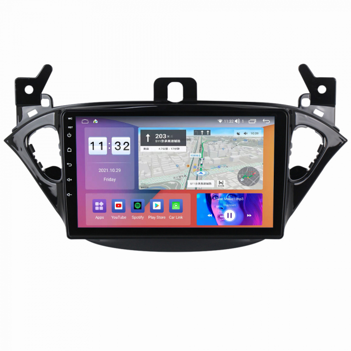 Navigatie dedicata Opel Corsa 2014-2019, 4GB RAM 64GB ROM, Octacore, Android 13, Display QLED 9", DSP, Carplay, Android Auto, Internet, Youtube, Waze, WIFI, Bluetooth [2]
