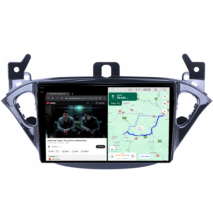 Navigatie dedicata Opel Corsa 2014-2019, 4GB RAM 64GB ROM, Quad Core, Display 9" QLED 1K, Carplay, Android 14, Bluetooth, Magazin Play, Suport Camere AHD [6]