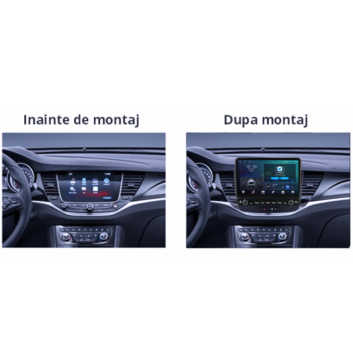 Navigatie dedicata Opel Crossland/Grandland X 2017-2021 Tesla cu butoane rotative model 2024, 4GB RAM 64GB ROM, Procesor Quadcore, Android 14, Display QLED 10", DSP, Carplay&Android Auto [2]