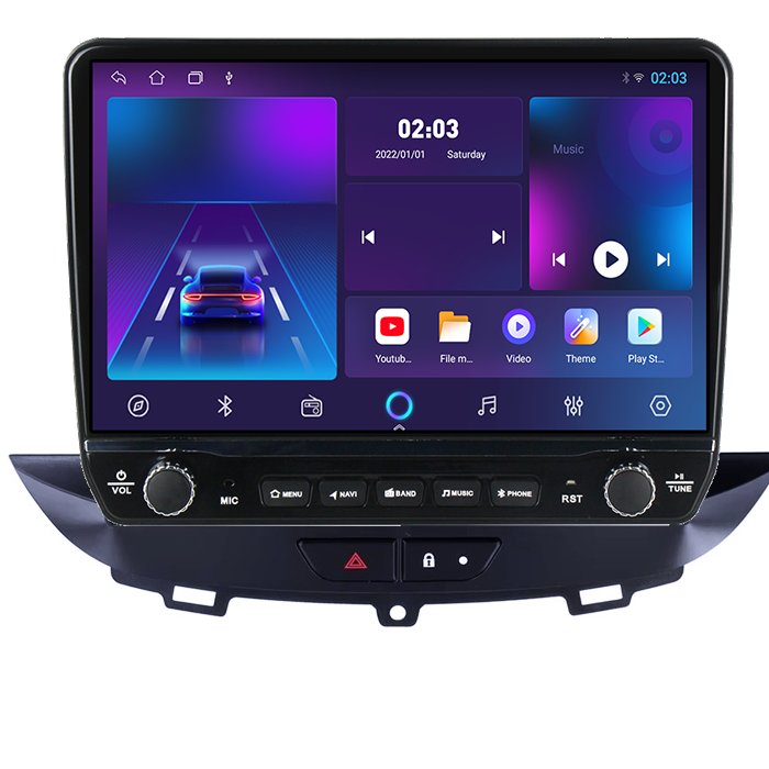 Navigatie dedicata Opel Crossland/Grandland X 2017-2021 Tesla cu butoane rotative model 2024, 4GB RAM 64GB ROM, Procesor Quadcore, Android 14, Display QLED 10", DSP, Carplay&Android Auto [6]