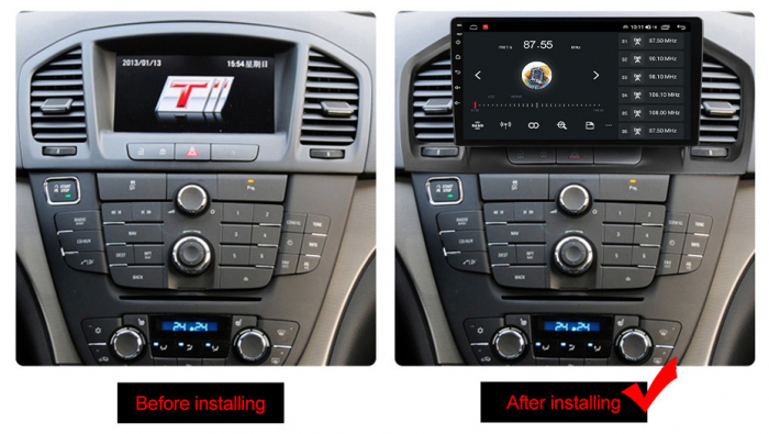 Navigatie dedicata Opel Insignia 2008-2013, 4 GB RAM 32 ROM, Android 13, Display QLED, 9", DSP, Carplay, Android Auto, Internet, Youtube , Waze , WI-FI , USB , Bluetooth [8]