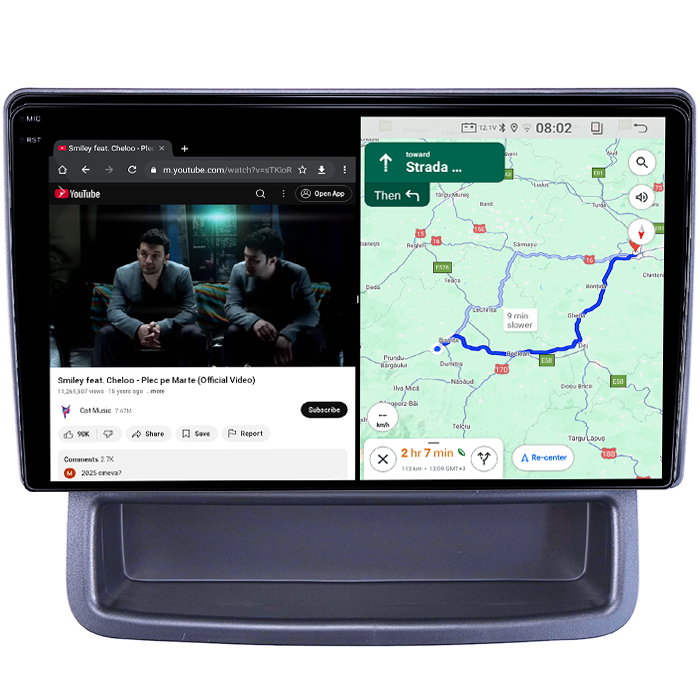 Navigatie dedicata Opel Vivaro 2010-2014, 4GB RAM 64GB ROM, Octacore, Android 14, Display QLED 9", DSP, Carplay&Android Auto, SIM 4G, Ventilator Activ [4]