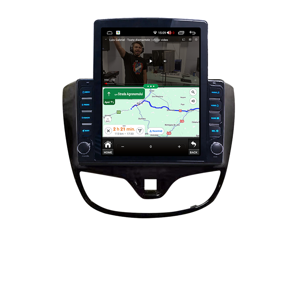 Navigatie dedicata Opel Karl Vinfast Fadil 2017-2020 Tesla Style, ANDROID 13, 9.7 inch , 8+128GB, Internet, Aplicatii, Waze, GPS [5]