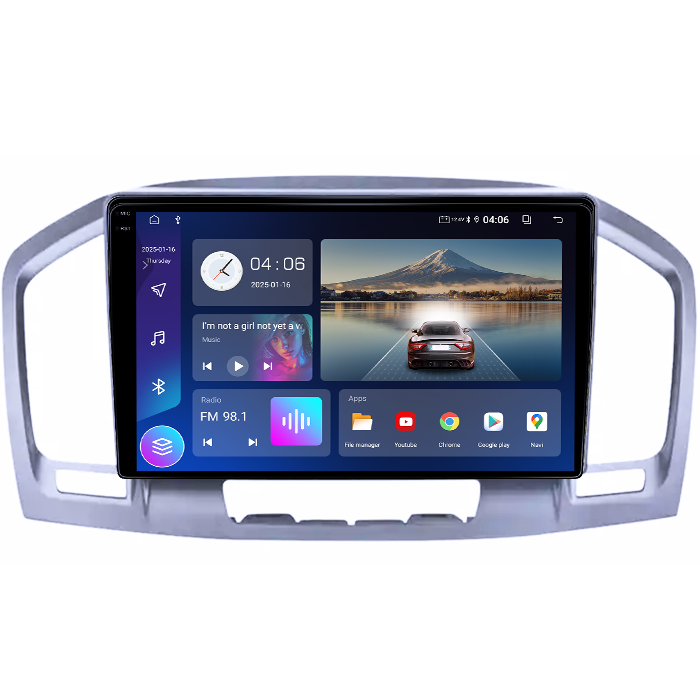 Navigatie dedicata Opel Insignia, 4GB RAM 64GB ROM, Quad Core, Display 9" QLED 1K, Carplay, Android 14, Bluetooth, Magazin Play, Suport Camere AHD [2]