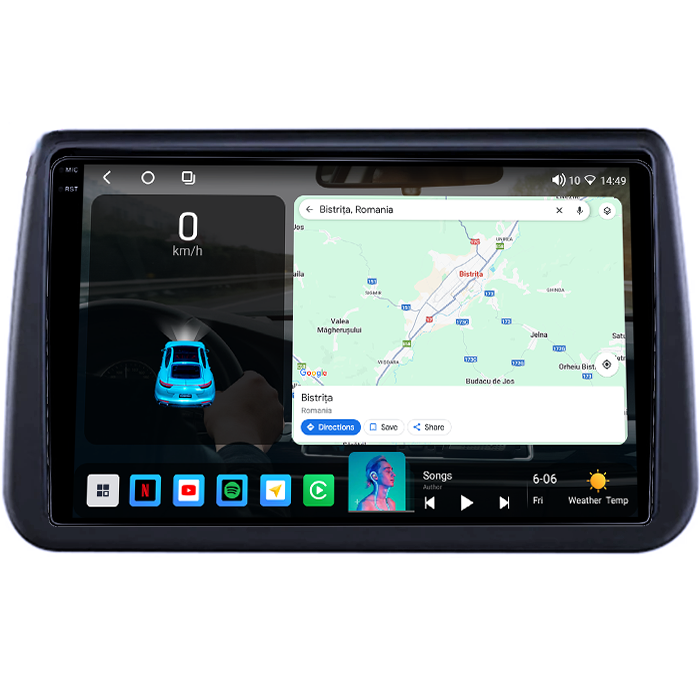 Navigatie dedicata Opel Meriva 2010-2014, 4GB RAM 64GB ROM, Octacore, Android 14, Display QLED 1K 9", Carplay&Android Auto, SIM 4G, Ventilator Activ [2]