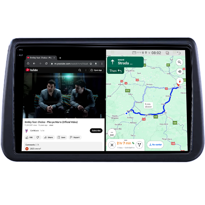 Navigatie dedicata Opel Meriva 2010-2014, 4GB RAM 64GB ROM, Quad Core, Display 9" QLED 1K, Carplay, Android 14, Bluetooth, Magazin Play, Suport Camere AHD [4]
