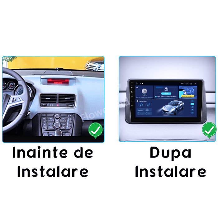Navigatie dedicata Opel Meriva 2010-2014, 4GB RAM 64GB ROM, Quad Core, Display 9" QLED 1K, Carplay, Android 14, Bluetooth, Magazin Play, Suport Camere AHD [5]