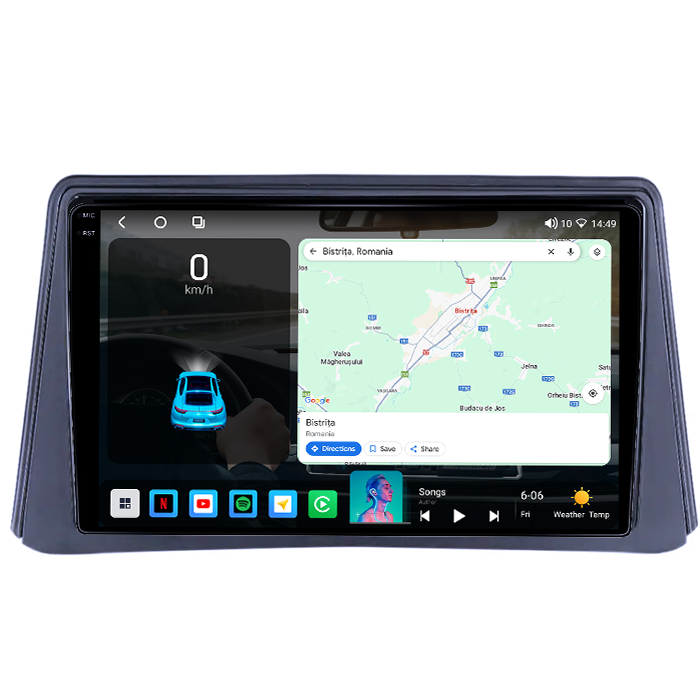Navigatie dedicata Opel Mokka 2012 - 2016, 4GB RAM 64GB ROM, Octacore, Android 14, Display QLED 1K 9", Carplay&Android Auto, SIM 4G, Ventilator Activ [2]