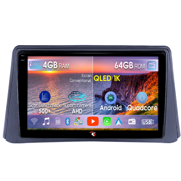 Navigatie dedicata Opel Mokka 2012 - 2016, 4GB RAM 64GB ROM, Octacore, Android 14, Display QLED 1K 9", Carplay&Android Auto, SIM 4G, Ventilator Activ [1]