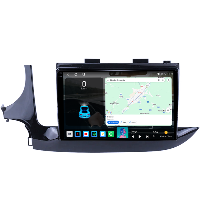 Navigatie dedicata Opel Mokka 2016-2018, 4GB RAM 64GB ROM, Octacore, Android 14, Display QLED 1K 9", Carplay&Android Auto, SIM 4G, Ventilator Activ [2]