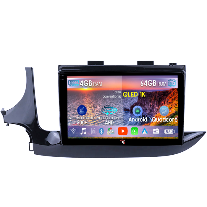 Navigatie dedicata Opel Mokka 2016-2018, 4GB RAM 64GB ROM, Octacore, Android 14, Display QLED 1K 9", Carplay&Android Auto, SIM 4G, Ventilator Activ [1]
