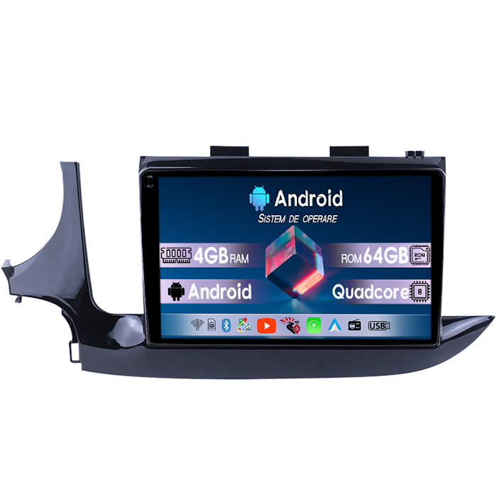 Navigatie dedicata Opel Mokka 2016-2018, 4GB RAM 64GB ROM, Quad Core, Display 9" QLED 1K, Carplay, Android 14, Bluetooth, Magazin Play, Suport Camere AHD [1]