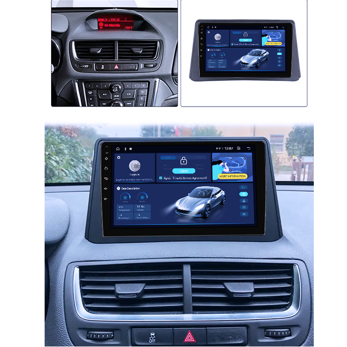 Navigatie dedicata Opel Mokka Buick Encore 2013-2015, 4GB RAM 64GB ROM, Quadcore, Android 14, Display QLED 1K 9", DSP, Carplay&Android Auto, Suport camere AHD [4]