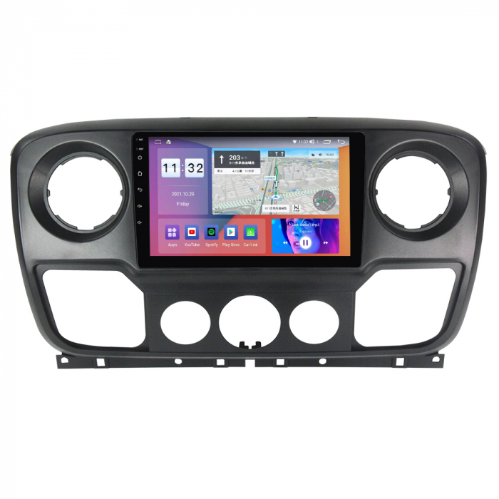 Navigatie dedicata Opel Movano, Renault Master 2020-2021, 4 GB RAM 32 ROM, Android 13, Display QLED, 10", DSP, Carplay, Android Auto, Internet, Youtube , Waze , WI-FI , USB , Bluetooth [2]