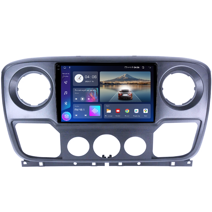 Navigatie dedicata Opel Movano, Renault Master 2020-2021, 8GB RAM 128GB ROM, Octacore, Platforma TS18, Android 14, Display QLED 10", Suporta camera 360", DSP, Carplay&Android Auto, SIM 4G, Ventilat [2]